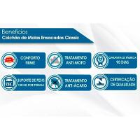 Cama Box Solteiro: Colchão Molas Ensacadas Anjos MasterPocket Classic + Base CRC Suede Brown(88x188) - 6