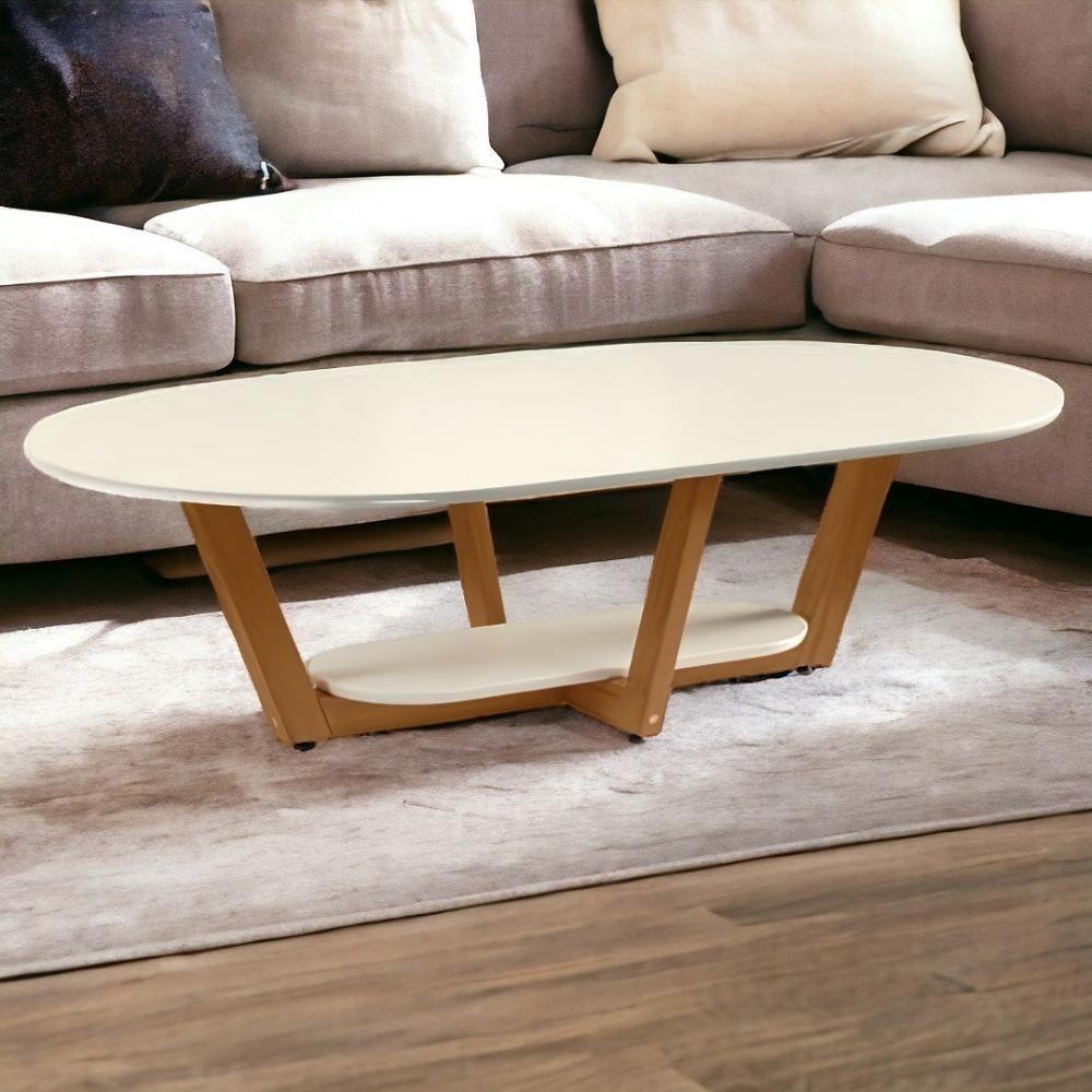 Mesa De Centro Elegance Off White E Nature Tebarrot - 1