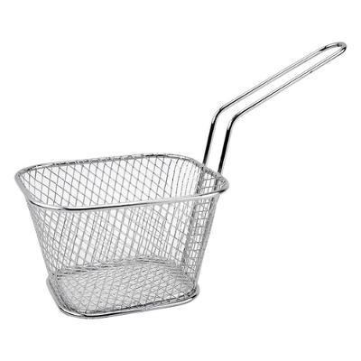 Mini Cesto Frituras Inox Batata Frita Rustica Frango Servir Porcoes Aperitivos Churros Multiuso Mesa Lanchonete Restaura