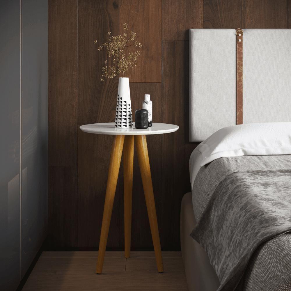 Mesa Lateral 4601 Pés Palito Sala Off White - 3