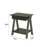 Mesa De Cabeceira 1 Gaveta Integra Finger Amadeirado-branco - Ofertamo - 3