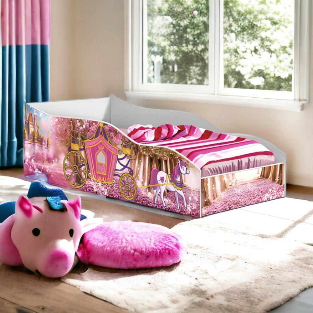 Cama Racer Solteiro Carrossel Com Colchão Gabrielli - 1