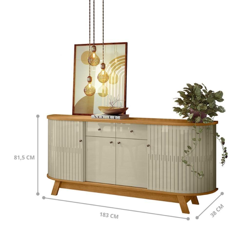 Conjunto Turim C- Buffet Verona Cumaru-opala - 6