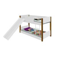 Beliche Valentina Branco Mel Com Escorregador Com 2 Colchões - 2