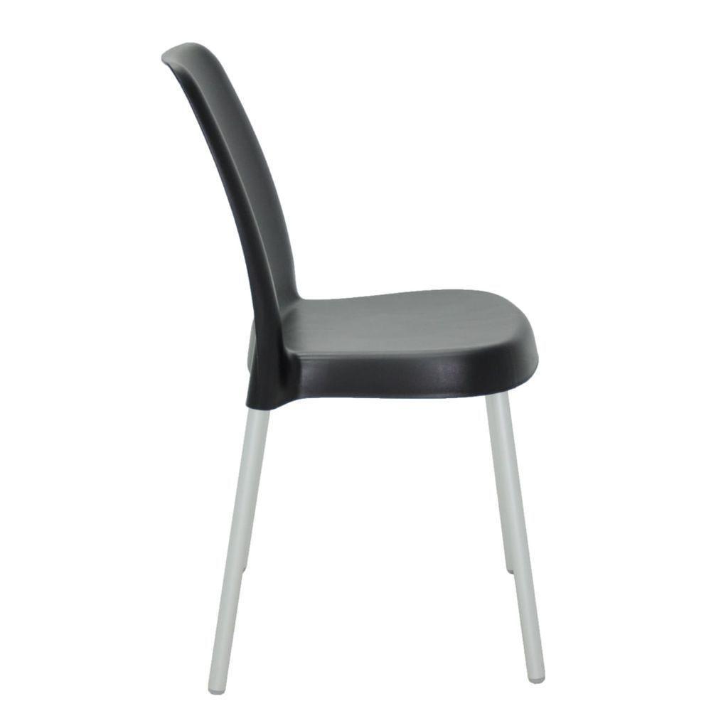 Cadeira Tramontina Vanda Preta De Alumínio - 7