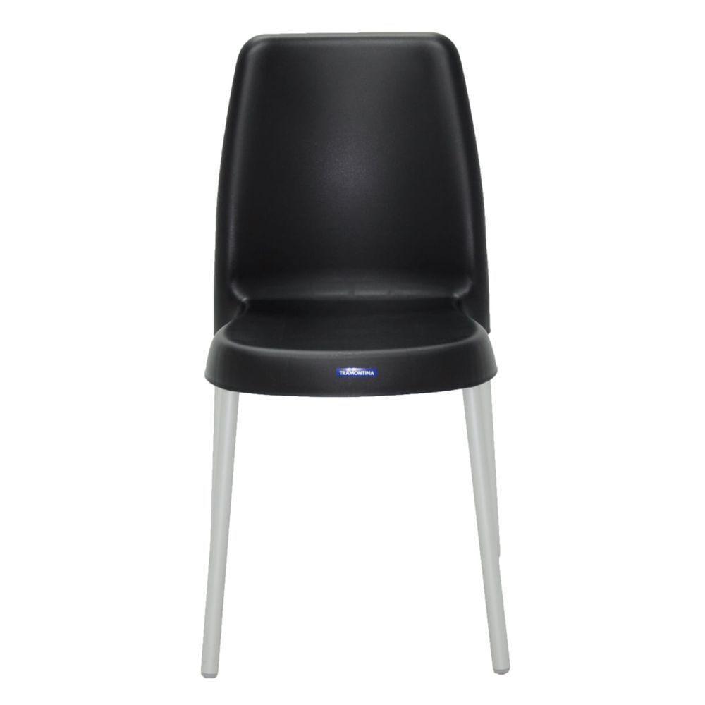Cadeira Tramontina Vanda Preta De Alumínio - 8
