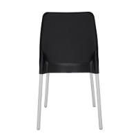 Cadeira Tramontina Vanda Preta De Alumínio