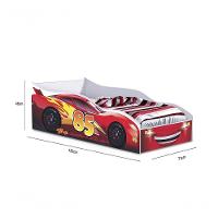 Cama Carro Infantil Red Com Colchão - Gabrielli Móveis - 3