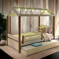 Cama Eliz Branca Com Led E Aux, Firenze - 1