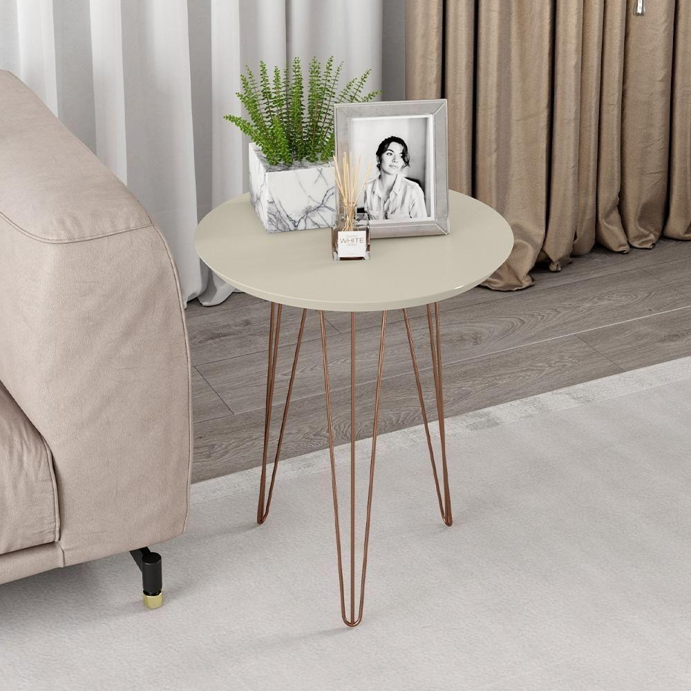 Mesa De Apoio Evolution Off-white - Patrimar - 2