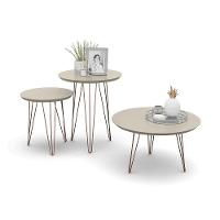 Mesa De Apoio Evolution Off-white - Patrimar