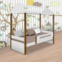 Cama Casa Solteiro Sara Branca Com Colchão - 1