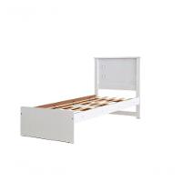 Cama Solteiro Barcelona Branco E Preto - Tebarrot - 1