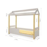 Cama Solteiro Jhulia Branco Com Led - Divaloto - 2