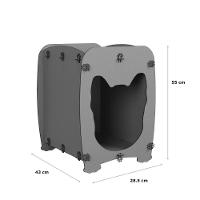 Mesa De Cabeceira Casinha Pet Dog Malbec - 4