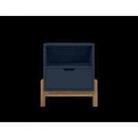 Mesa De Cabeceira C- Nicho E Gaveteiro Porta Itens Aurora Azul Cobalto - 5