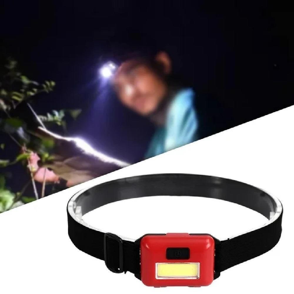 Lanterna De Cabeca Led Multiuso Para Bike Trilha Camping Farol Sinalizador Corrida Capacete Vermelha - 4