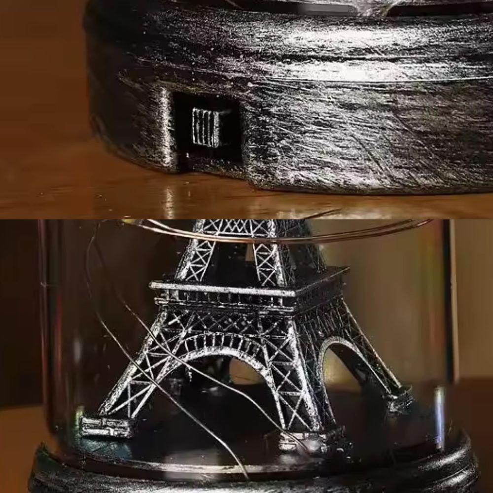 Luminaria Torre Eiffel Abajur Led Mesa Paris Miniatura Quarto Sala Luz Noturna Enfeite Decoraçao Casa - 5