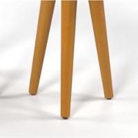 Conjunto 3 Mesas Laterais Pés Palito Em Madeira 4305 Sala Preto Fosco - 3