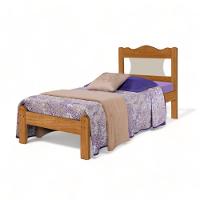 Cama Solteiro Munique Nature E Off White Com Colchão Gabrielli - 2