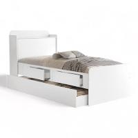 Cama Tamires Branco Com Auxiliar E 02 Colchões - 2