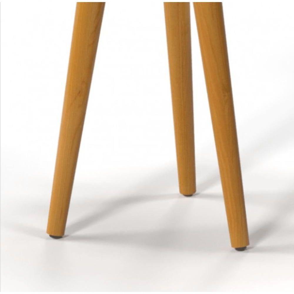 Conjunto 2 Mesas Laterais Pés Palito Em Madeira 4301 Sala Preto Fosco - 3