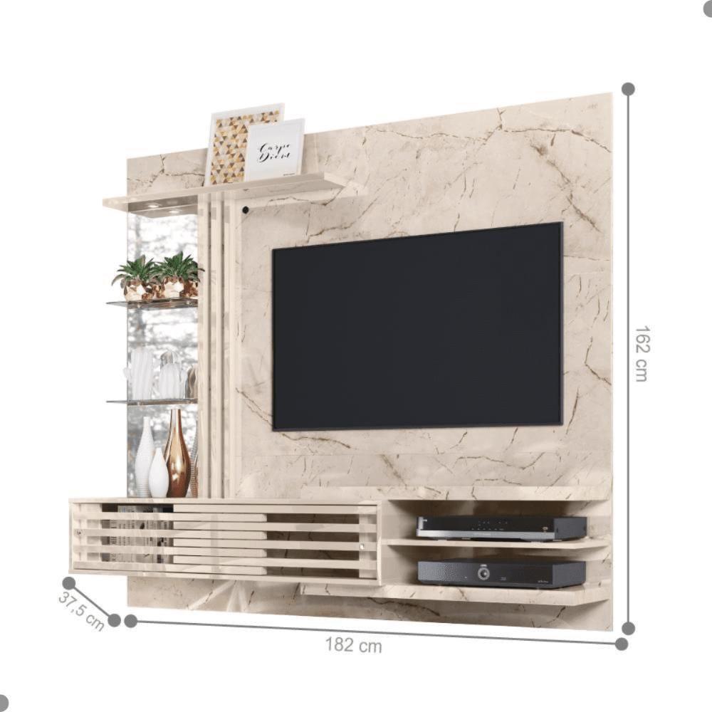 Conjunto Sala Frizz Supreme C- Aparador C- Mesa De Centro Calacata-off-white - 4