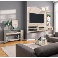 Conjunto Sala Frizz Supreme C- Aparador C- Mesa De Centro Calacata-off-white - 1