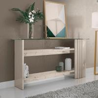 Conjunto Sala Frizz Supreme C- Aparador C- Mesa De Centro Calacata-off-white - 7