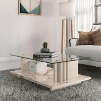 Conjunto Sala Frizz Supreme C- Aparador C- Mesa De Centro Calacata-off-white - 8