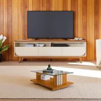 Conjunto Yara C- Mesa De Centro Domo Cinamomo-off-white - 1