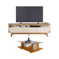 Conjunto Yara C- Mesa De Centro Domo Cinamomo-off-white