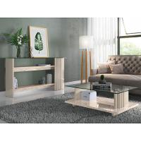 Conjunto Com Aparador E Mesa De Centro Nora Calacata Off-white - 10