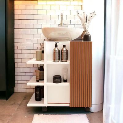 Gabinete Classic Branco E Ripado Jm3