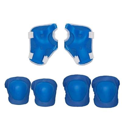 Kit Infantil Equipamento De Protecao Esportes Radicais Joelheira Cotoveleira Pulso Skate Bike Patins Kids Azul