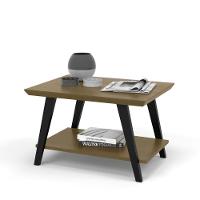 Mesa Centro Caio Freijó Com Pés Madeira Preto - 3