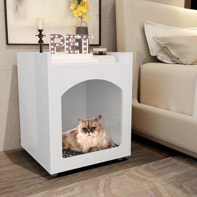 Mesa Cabeceira Casinha De Cachorro-gato Pet Branco - Ofertamo