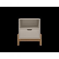 Mesa De Cabeceira C- Nicho E Gaveteiro Porta Itens Aurora Off White - 5