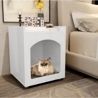 Mesa De Cabeceira Casinha De Cachorro-gato Pet Branco - 2