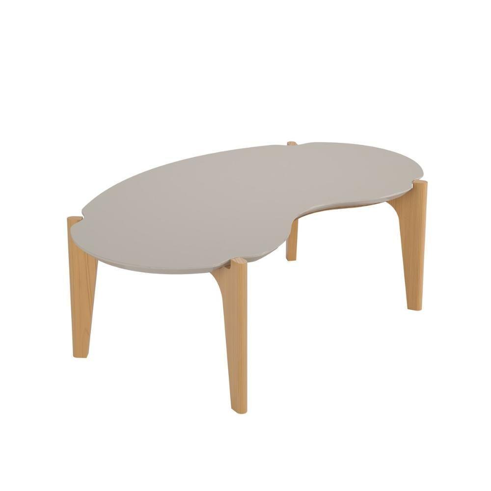 Mesa De Centro Florida 105cm P- Decoração E Utilidades - Off White Perolizado-freijo - 2