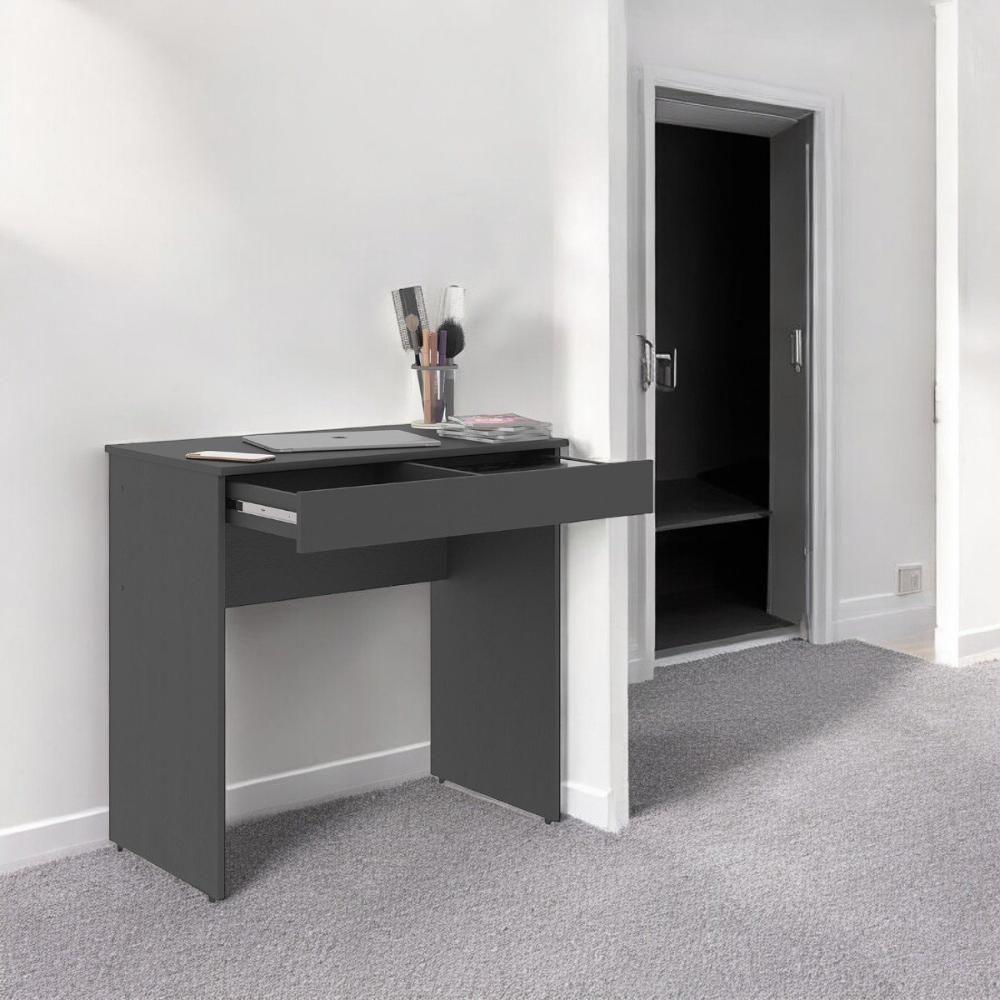 Mesa Para Computador Paris Preto C- Gaveta Porta Itens Com Divisória - 1