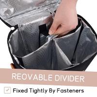 Bolsa Termica Porta Vinhos Taças 4 Garrafas Mochila Wine Bag Cooler Com Divisorias Removiveis Bag Executiva Porta Wisky