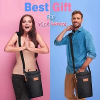 Bolsa Termica Porta Vinhos Taças 4 Garrafas Mochila Wine Bag Cooler Com Divisorias Removiveis Bag Executiva Porta Wisky - 7