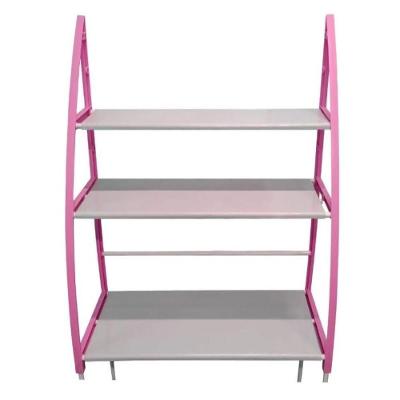 Estante Rack Organizadora Multiuso Com 3 Prateleiras Para Lavanderia Banheiro Cozinha Portatil Rosa