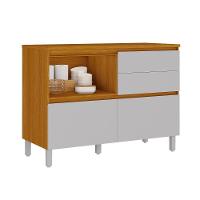 Balcão De Cozinha Itatiaia 120cm Em Madeira Mdf Cinamomo Fendi Lúmina - 2