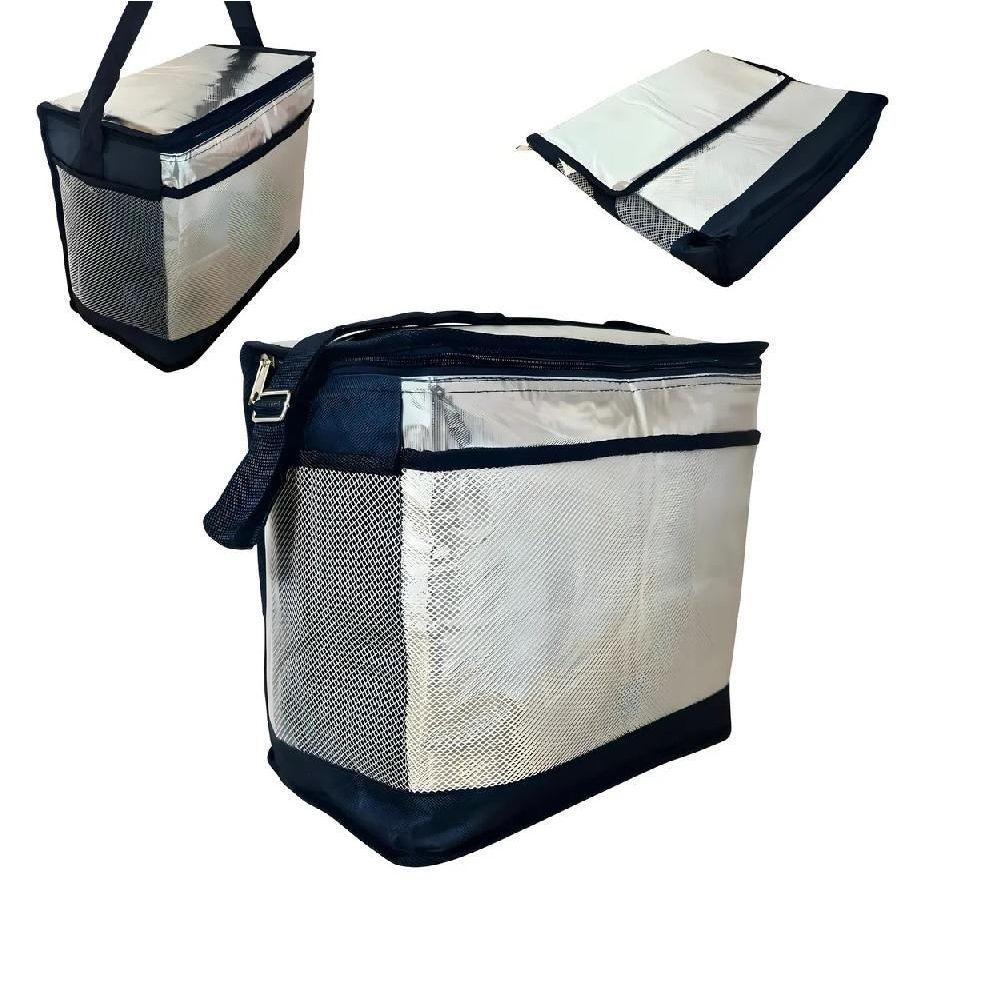 Bolsa Termica Portatil 17l Academia Marmita Com Alça Para Transporte Frasqueira Impermeavel Cooler Dobrável Camping - 5