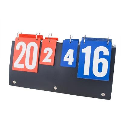 Placar De Mesa Marcador De Pontos Portatil Maleta Contador Manual 4 Digitos Sets Pontos Esportivo Tenis Futebol Voley Ba