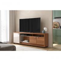 Bancada Dallas Suporte Para Tvs C/ 3 Portas E Nichos - Jequitiba/off White Perolizado - 1