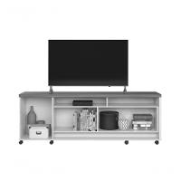 Bancada Dallas Suporte Para Tvs C/ 3 Portas E Nichos - Jequitiba/off White Perolizado - 3