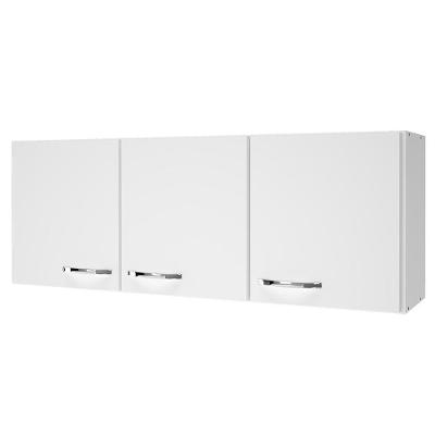 Armário Aéreo Pop 120cm 3 Portas Branco - Indékes Branco